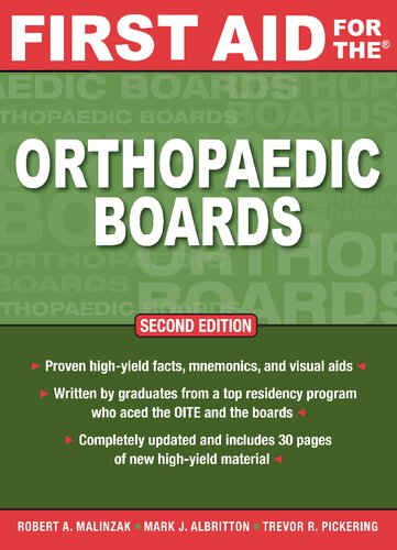 First Aid for the Orthopaedic Boards, Second Edition