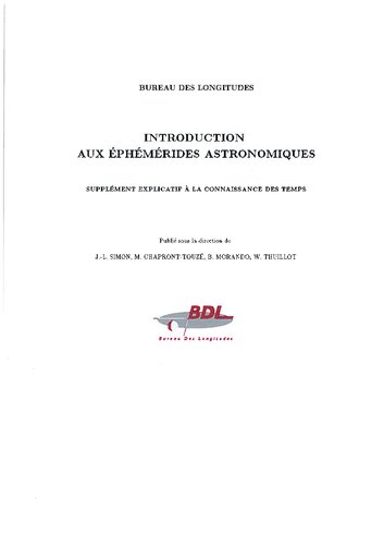Introduction aux éphémérides astronomiques