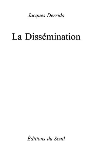 La Dissémination
