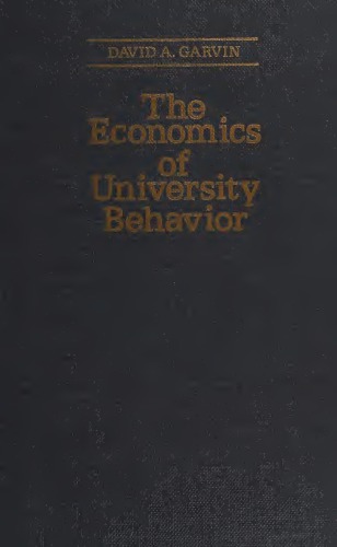 The economics of university behaviour