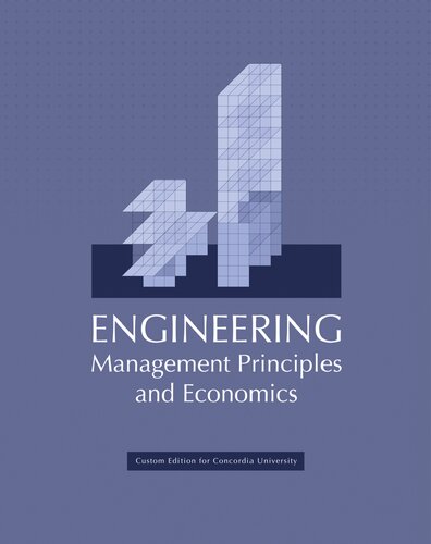 Engineering Management Principles and Economics eText