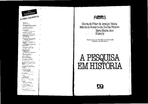 A Pesquisa em História