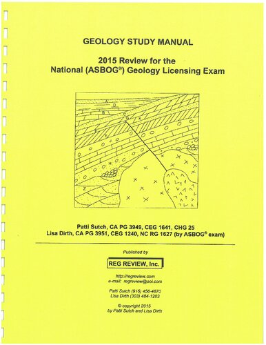 Geology study manual : 2015 review for the National (ASBOG) Geology Licensing Exam