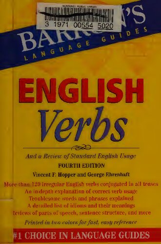 English Verbs (Barron's Verb): And a Review of Standard English Usage
