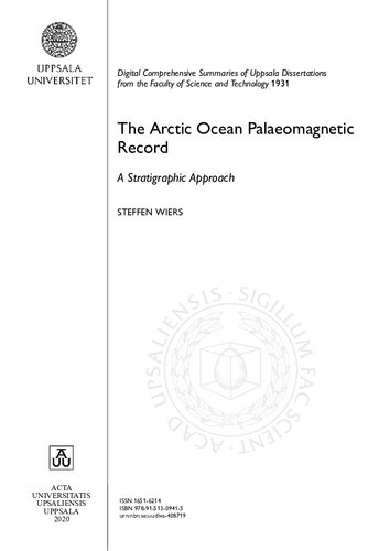 The Arctic Ocean Palaeomagnetic Record A Stratigraphic Approach.
