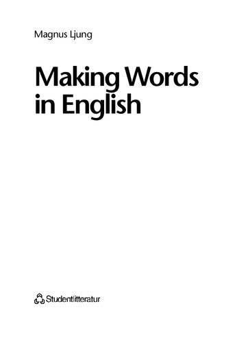 Making Words In English