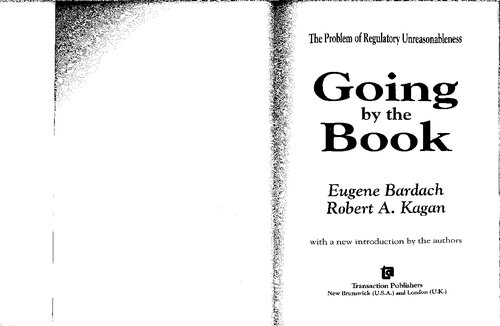 Going by the book. The problem of regulatory unreasonableness