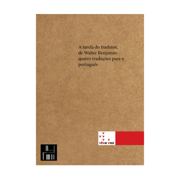 A tarefa do tradutor, de Walter Benjamin: quatro traduções para o português