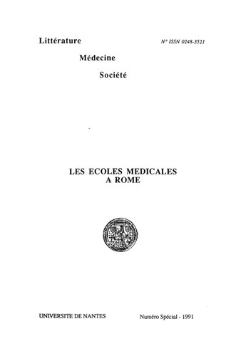 Les Ecoles médicales à Rome