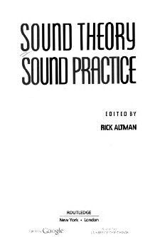 Sound Theory, Sound Practice