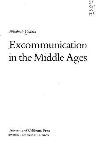 Excommunication in the Middle Ages