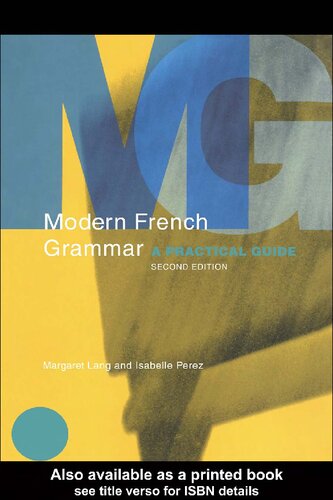 Modern French Grammar: A Practical Guide