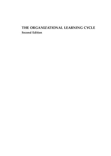 The Organizational Learning Cycle: How We Can Learn Collectively