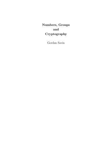 Numbers, Groups and Cryptography