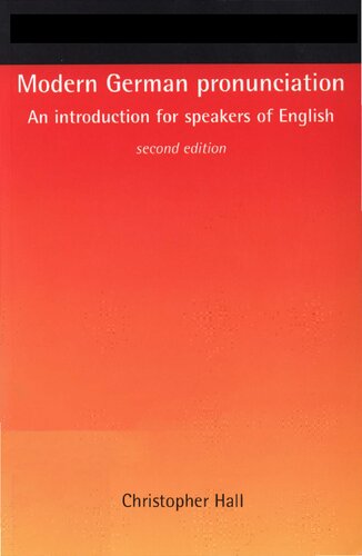 Modern German Pronunciation: An Introduction for Speakers of English