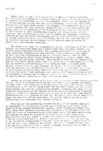 Sir William Petty and Some Aspects of Seventeenth Century Natural Philosophy