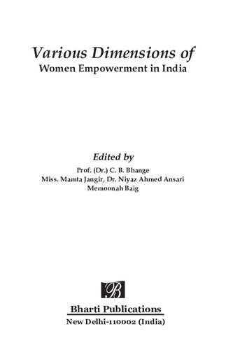 Various Dimensions of Women Empowerment in India