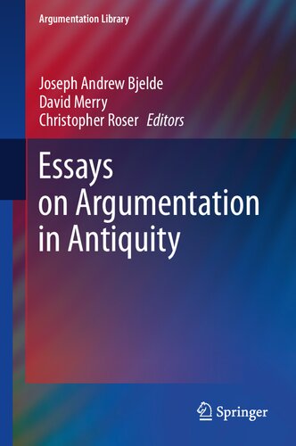 Essays on Argumentation in Antiquity