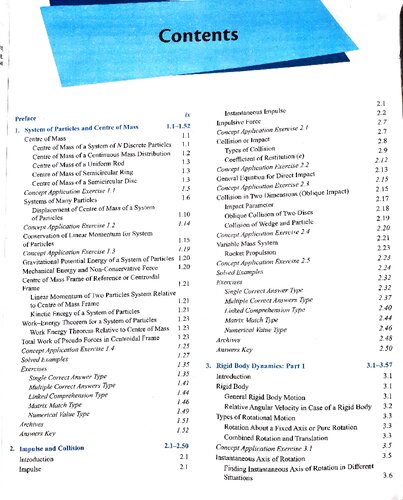 Mechanics II for JEE (Advanced)