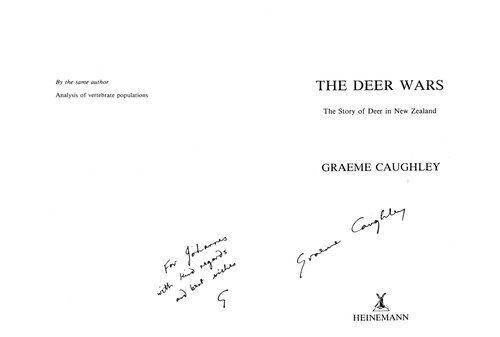 The Deer Wars: The Story of Deer in New Zealand