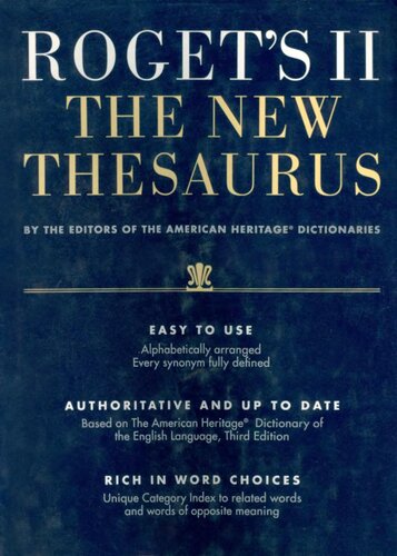 Roget's II: The New Thesaurus