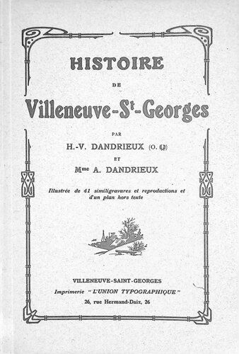 Histoire de Villeneuve-Saint-Georges