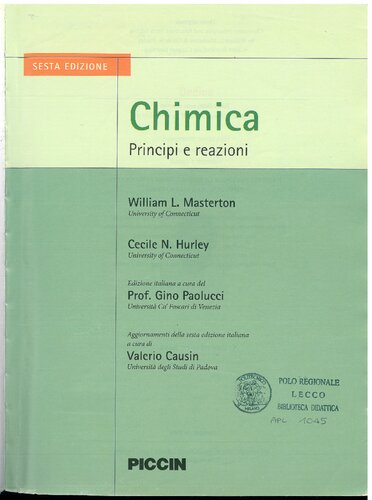 Chimica. Principi e reazioni