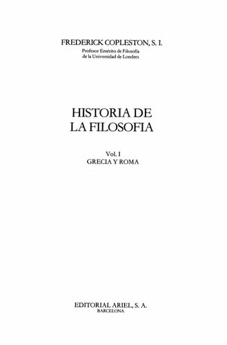 Historia De La Filosofia