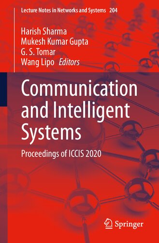 Communication and Intelligent Systems: Proceedings of ICCIS 2020