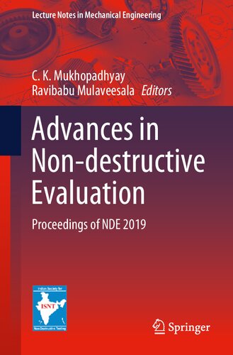Advances in Non-destructive Evaluation: Proceedings of NDE 2019