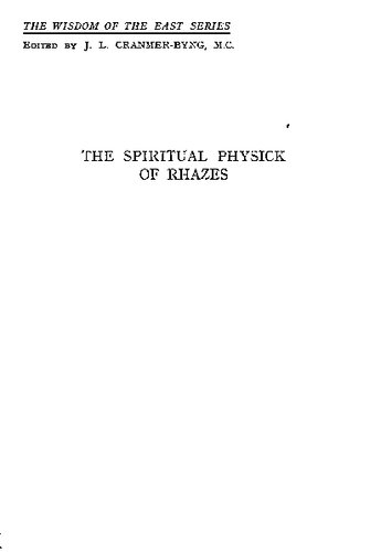 The Spiritual Physick of Rhazes