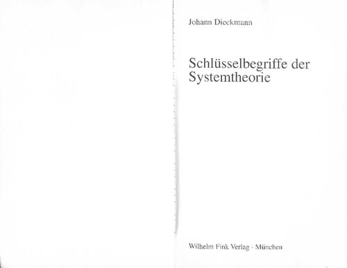 Schlüsselbegriffe der Systemtheorie