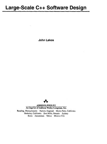 Large-Scale C++ Software Design