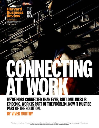 Work and the Loneliness Epidemic