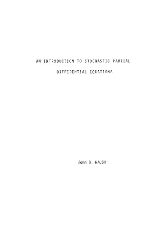 An Introduction to Stochastic Partial Differential Equations