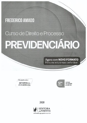CURSO DE DIREITO E PROCESSO PREVIDENCIARIO