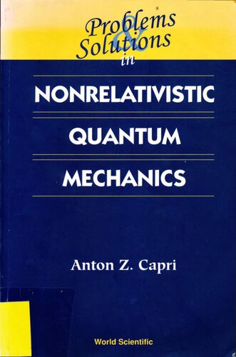 Problems and Solutions in Nonrelativistic Quantum Mechanics