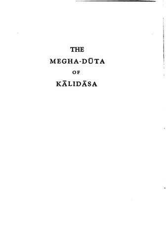 The Megha-dūta of Kalidasa (Meghaduta)