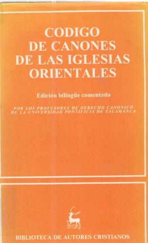 Codigo De Canones De Las Iglesiasorientales
