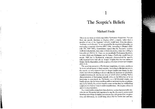 The Original Sceptics: A controversy