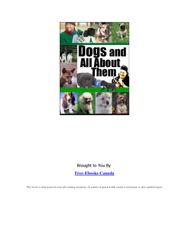 Dogs And All About Them