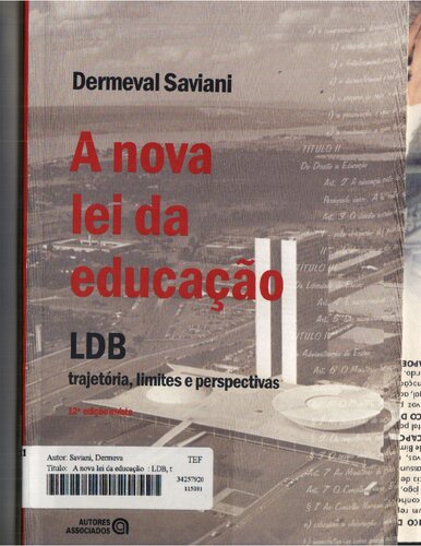 A Nova lei de educação trajetoria, limites e perspectivas