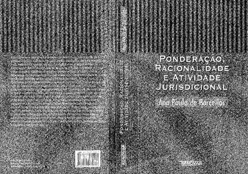 Ponderação, racionalidade e atividade jurisdicional