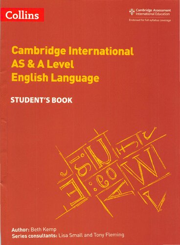 Cambridge International AS & A Level English Language Student's Book (Collins Cambridge International AS & A Level)