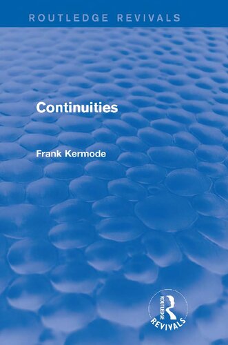 Continuities (1968)
