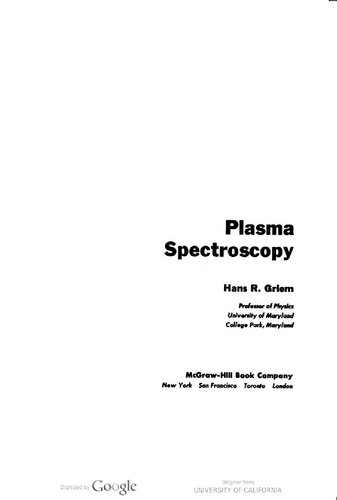Plasma spectroscopy