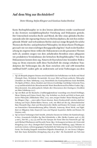 Auf dem Weg zur kritischen Rechtslehre? Naturrecht, Moralphilosophie und Eigentumstheorie in Kants 