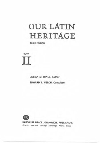 Our Latin Heritage: Book II