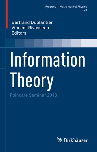 Information Theory: Poincare Seminar 2018