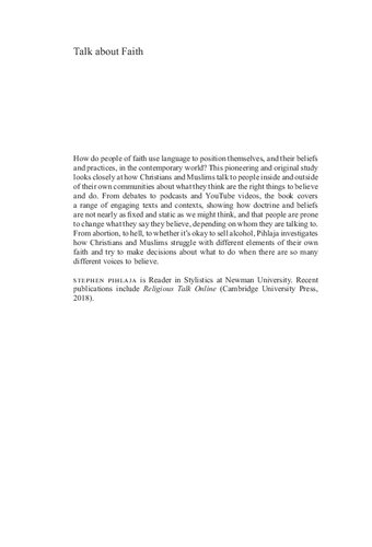 Talk about Faith: How Debate and Conversation Shape Belief